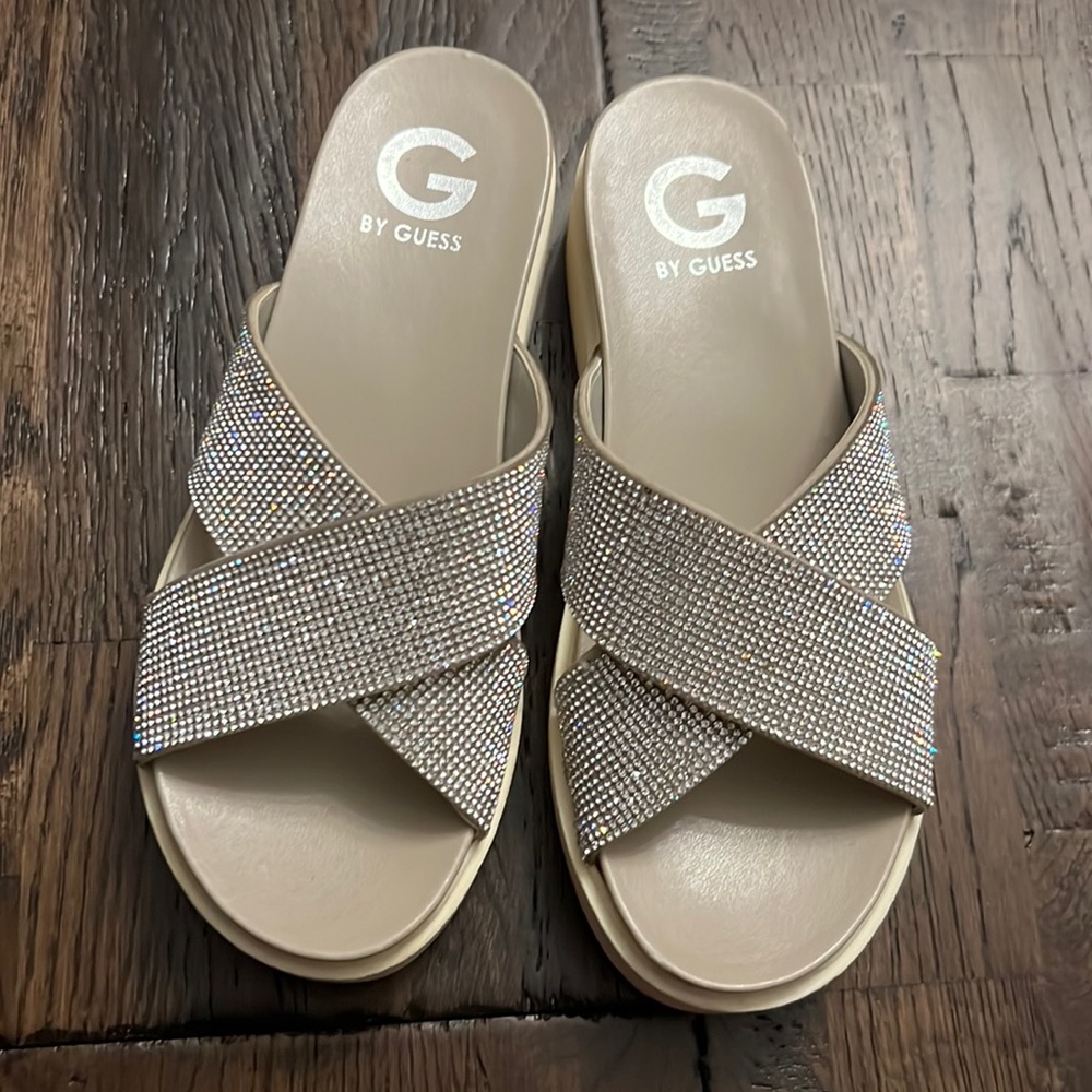 Embellished sandals Sz 6 1/2